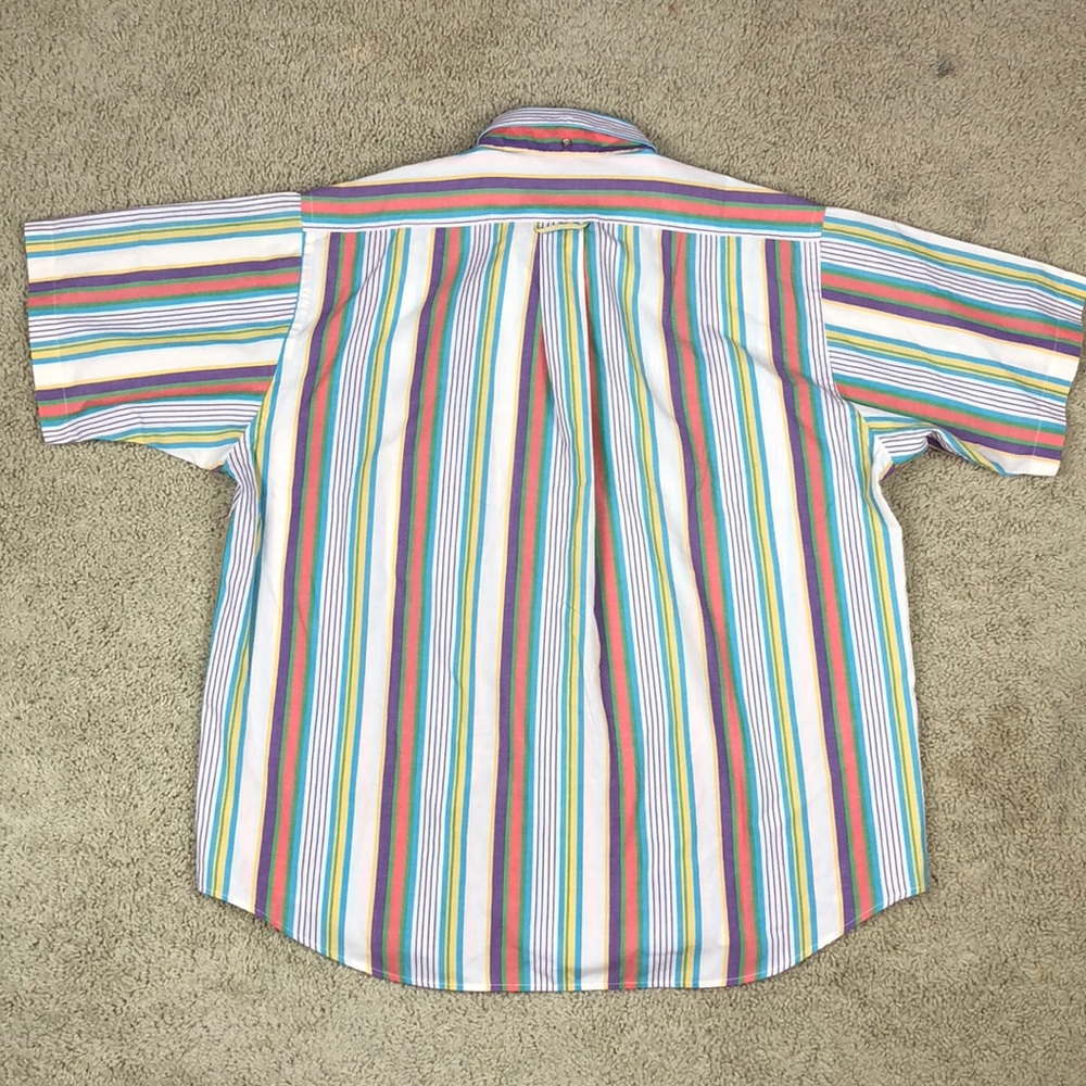 Vintage 90s Gant Foxhunt Stripe Multicolor Shirt - Picture 3 of 7